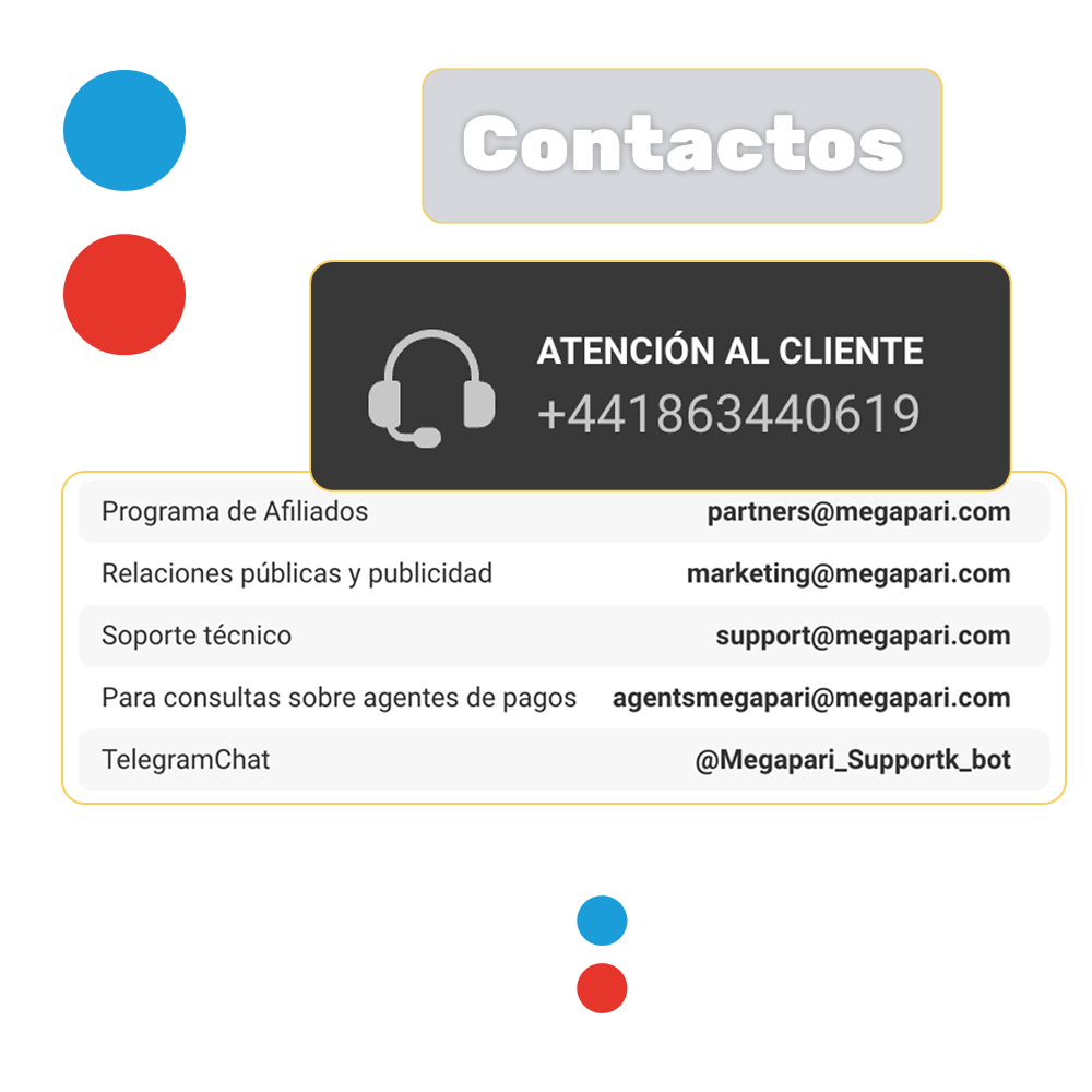 Habla con Megapari vía chat, correo o llamadas y obtén ayuda rápida.