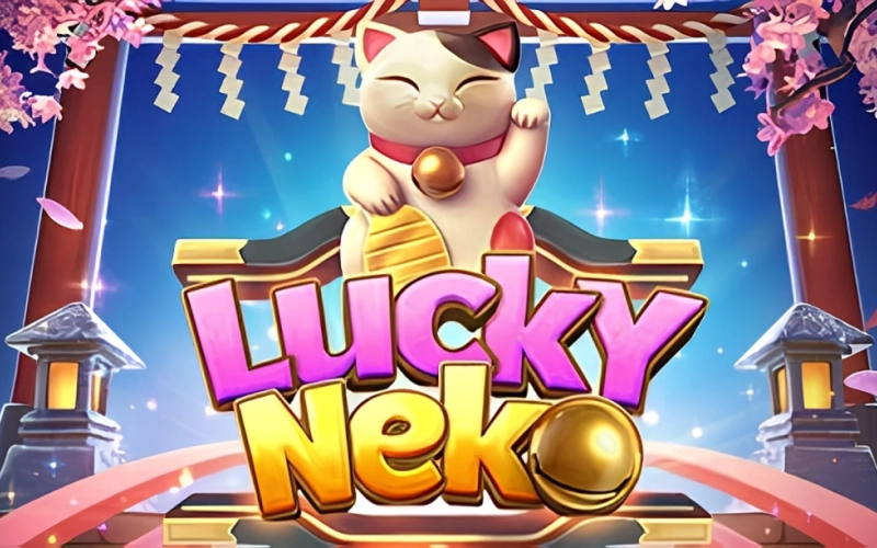 Gira los carretes del juego Lucky Neko con el tema del gato de la suerte en Megapari.
