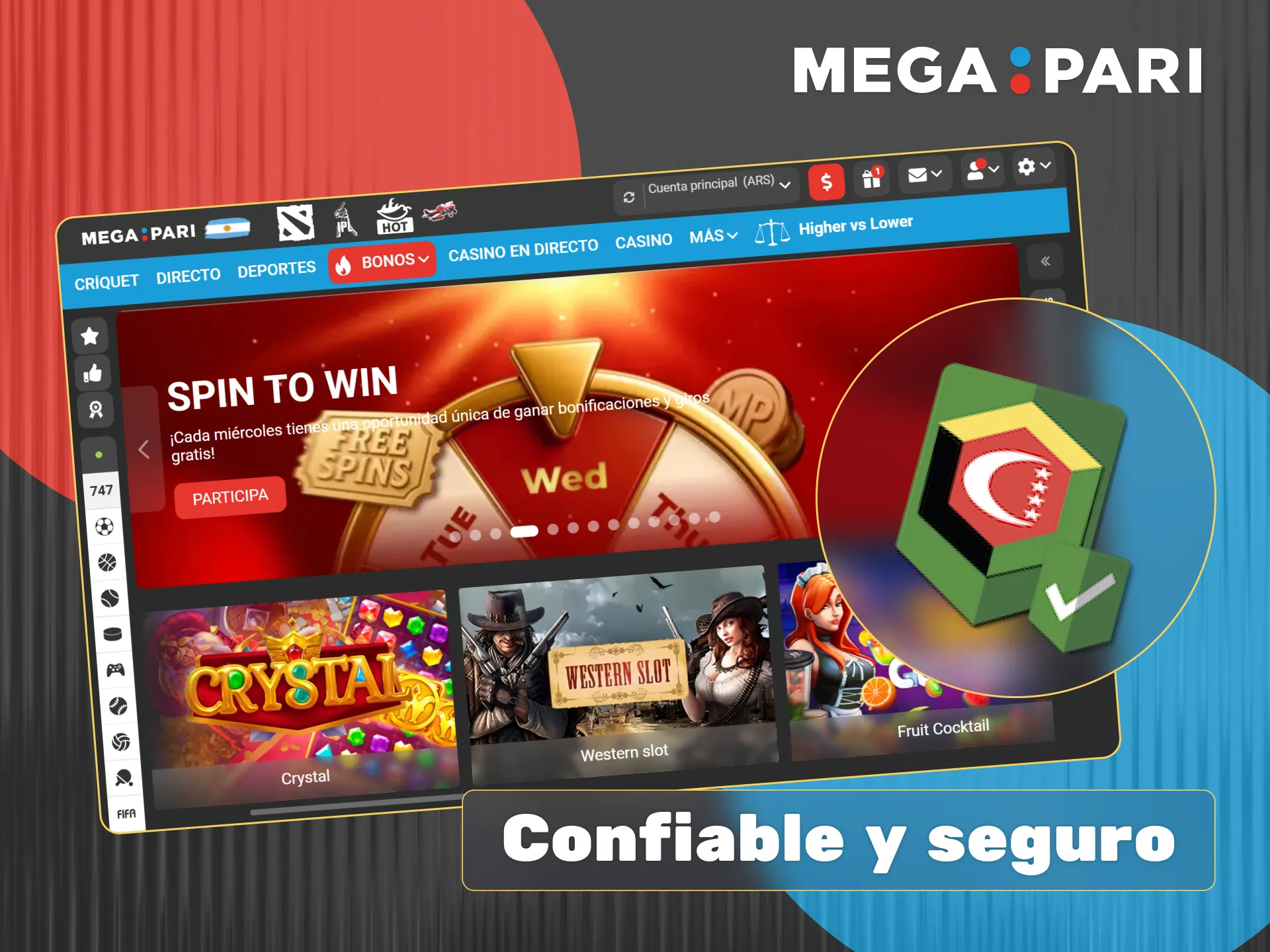 Megapari es segura en Argentina con Licencia Internacional ALSI y cifrado SSL para proteger los datos de los usuarios.