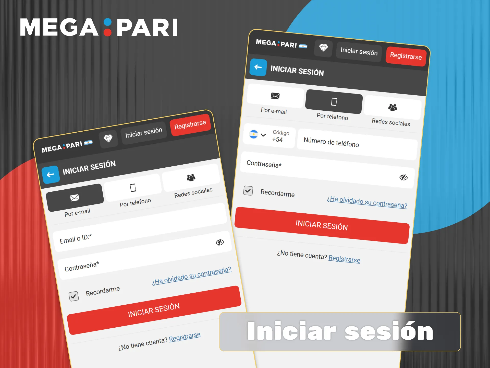 Inicia sesión rápidamente en tu cuenta de Megapari añadiendo tu correo o teléfono y tu contraseña.