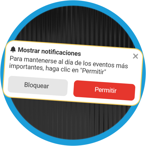 Mantente informado sobre los resultados y promociones de Megapari a través de las notificaciones de la aplicación.