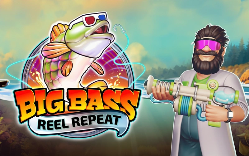 Apuesta en la tragamonedas Big Bass Reel Repeat de Reel Kingdom en Megapari Casino con una alta volatilidad.