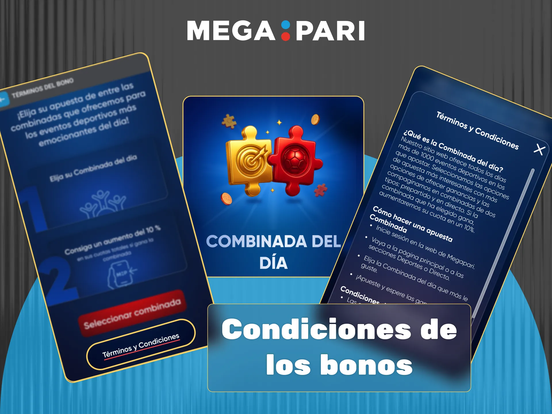 Consulta las condiciones de los bonos Megapari sobre los requisitos de apuesta y plazos para asegurar su uso transparente.