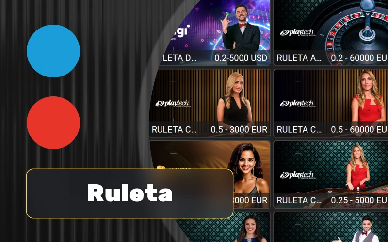 Juega a la Ruleta en vivo de Megapari con crupieres profesionales y variantes populares como Immersive Roulette.