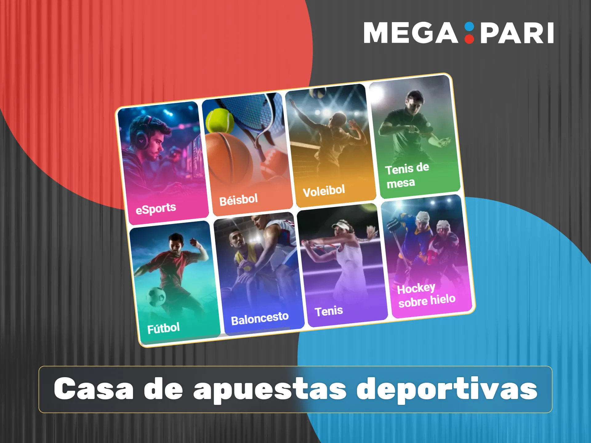 La casa de apuestas Megapari ofrece cobertura de más de veinte deportes, incluyendo grandes ligas de fútbol y baloncesto.